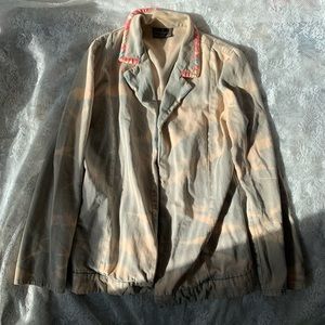 FENDI acid wash open jacket